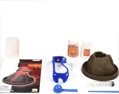 WITHOUT BOX Извержение вулкана DIY ЭКСПЕРИМЕНТАЛЬНЫЙ НАБОР извержение вулкана развивающие игрушки подарок для детей кукла Джокер lps peluche поп светодиодный светильник - Цвет: WITHOUT BOX