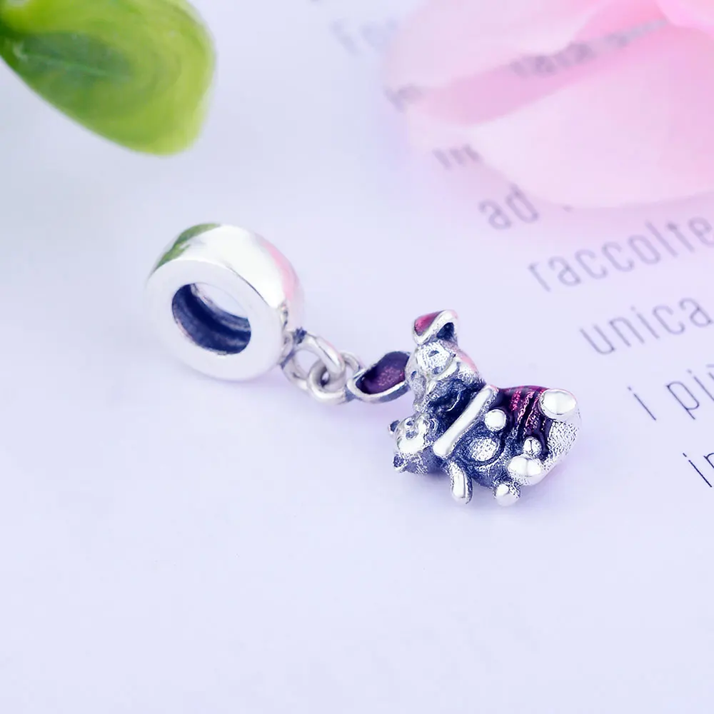 Подходят для оригинальных браслетов Pandora прозрачные эмалированные Подвески в