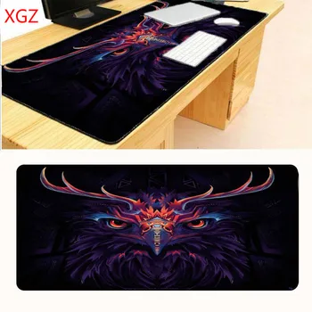 

XGZ mouse pad colorful owl animal keyboard game console black lock edge game player mouse pad desk pad