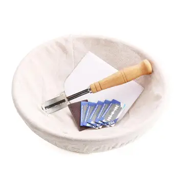 

Bakery Tools Set Banneton Fermentation Bread Proofing Basket And Sourdough Basket Bread Bag ,Dough Scraper With Blades