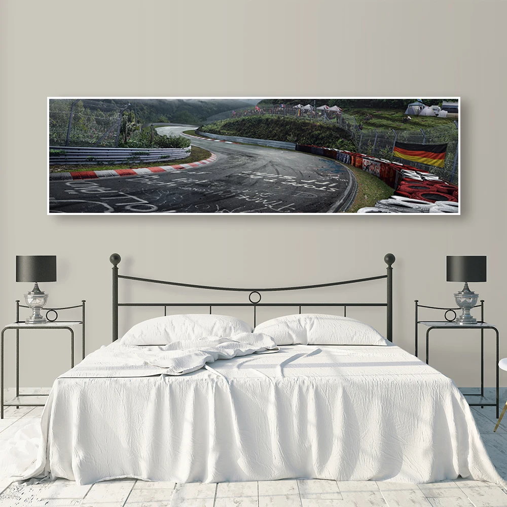 Nurburgring Раллийная дорога спортивный автомобиль трек HD Печать на холсте Живопись