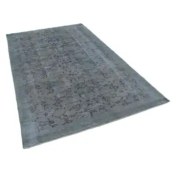 

174x277 Cm Grey Handmade Overdyed Rug-6x9 Ft