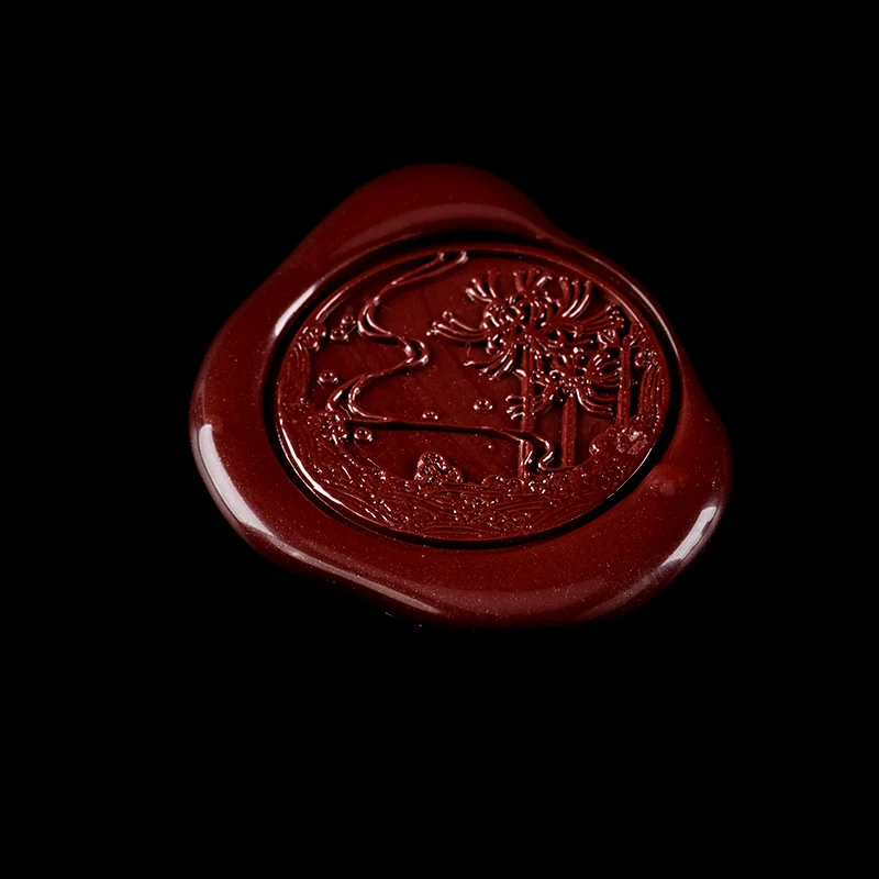 Creative Retro Wax Seal With Resin Handle Plant Lacquer Seal Antique Wax Stamps Household Crafts Wedding Invitations Tools LB749