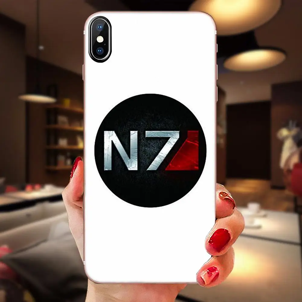 ТПУ печать для Apple iPhone 4 4S 5 5C 5S SE 6 6S 7 8 11 Plus Pro X XS Max XR N7 Mass Effect Fashion