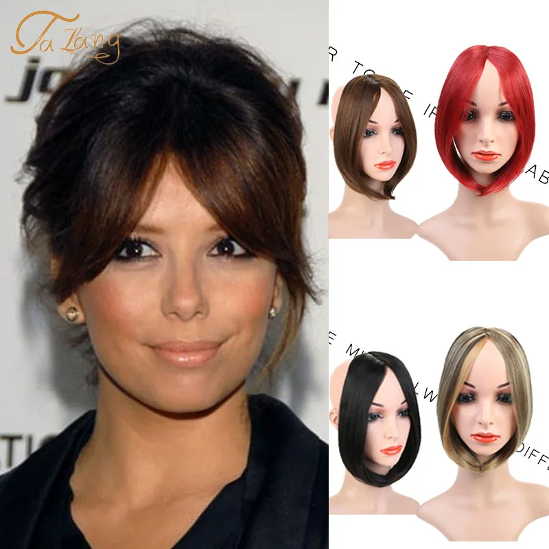 

TALANG Fashion Long Clip In on Front Hair Bang Side Fringe Hair Extension Real Natural Synthetic Bangs Hair Piece