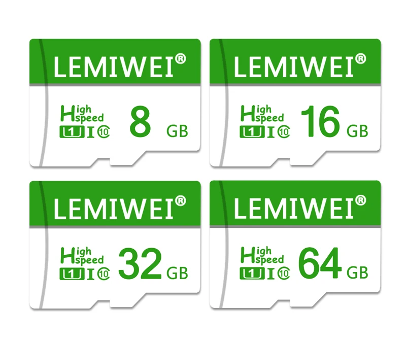 Карта памяти 10 класса 64 ГБ 32 ГБ 16 ГБ 8 ГБ TF флэш-карта 128 МБ LEMIWEI высокоскоростная U1 C10 TF карта для телефона