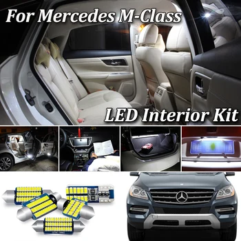 

100% White Canbus led Car interior light Kit For Mercedes Benz M ML Class W163 W164 W166 AMG LED interior light (1998-2015)