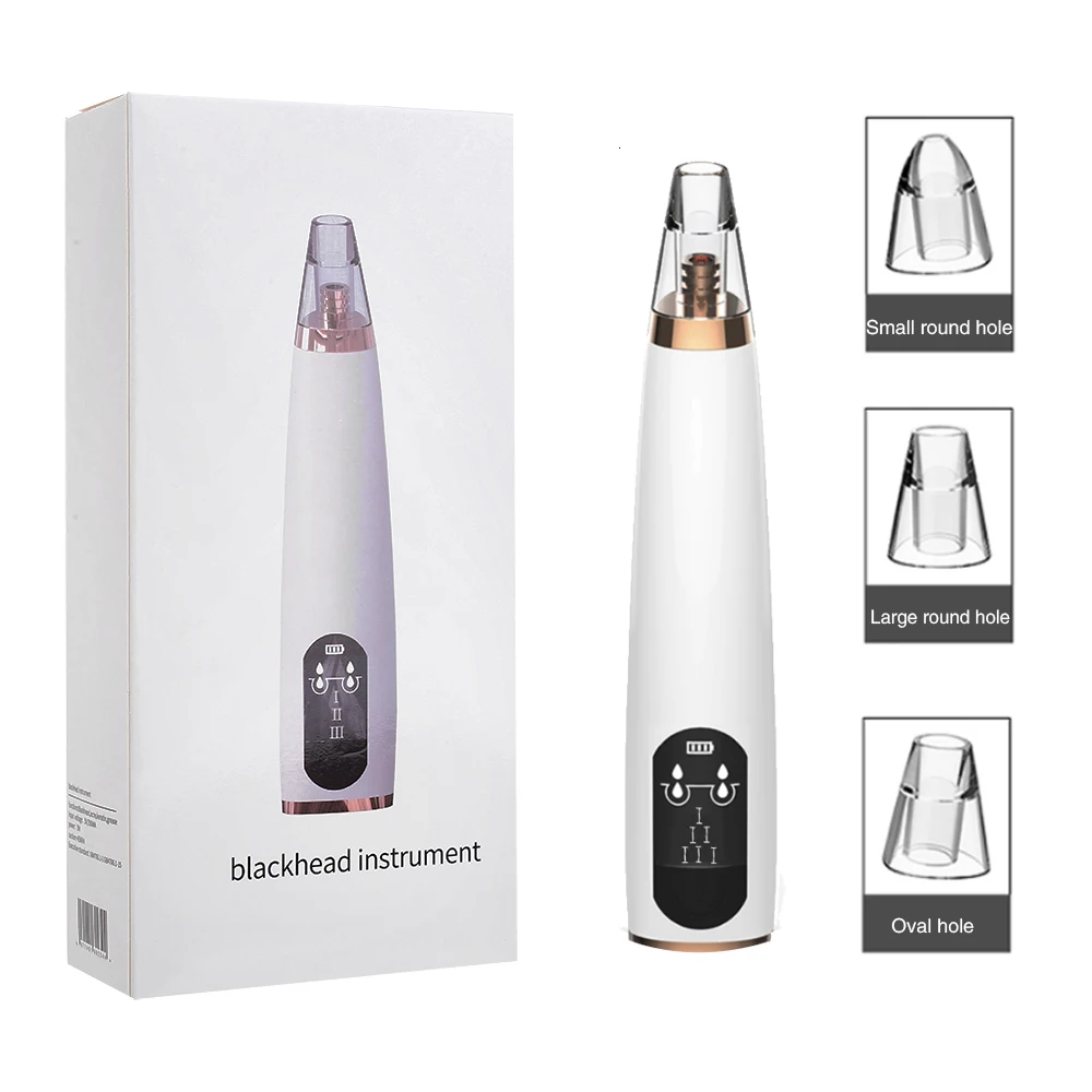 

Electric Blackhead Remover USB Charging Vacuum Suction Pore Cleaner with LCD Screen Blackhead Removal Tools for Skin Care