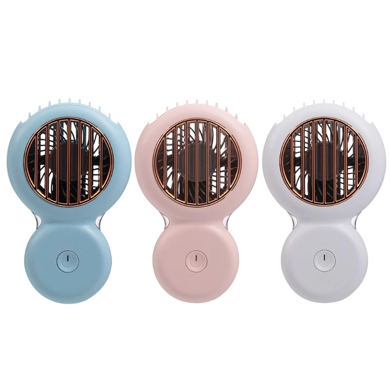 

Portable Hanging Neck Fan USB Night Light 3 Speed Adjustable Air Cooler Handheld Personal Cooling for Travel Sports Office Outdo
