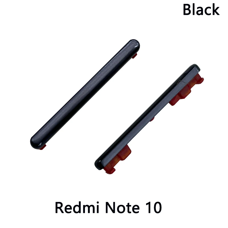 For Xiaomi Redmi Note 9S Side Key Volume Buttton + Power On / Off Side Key Set For Xiaomi Redmi Note 10 Pro Volume Side Button cell phone housing Housings & Frames