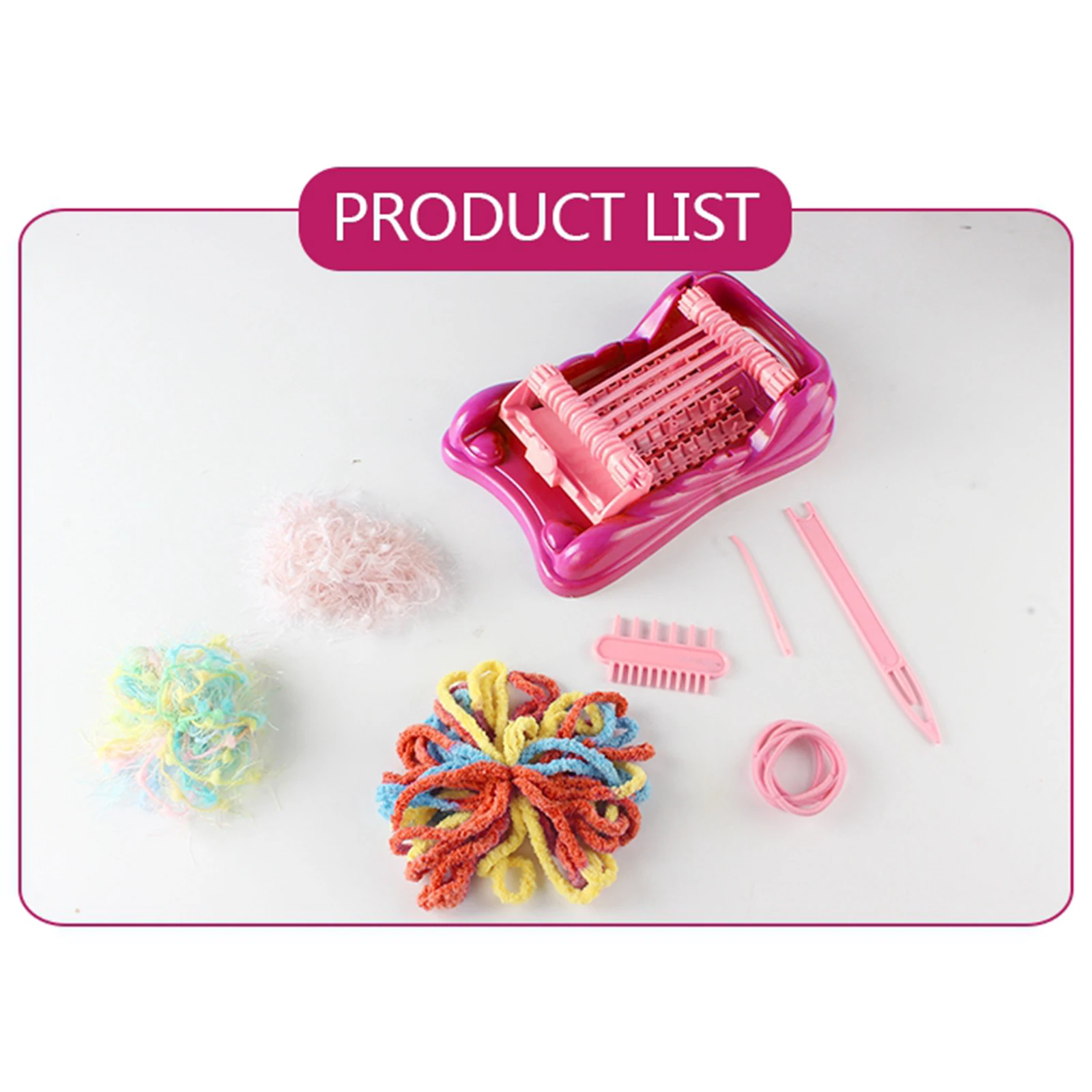 Hairband Hand Knitting Machine Bracelet Maker Wristband Maker Parachute Cords Kids Craft Braiding Weaving DIY Tool Kit