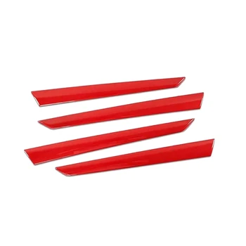 

for Honda Accord 2018 2019 2020 Red Inner Door Panel Strip Cover Trim 4Pcs Car Interior Accessories