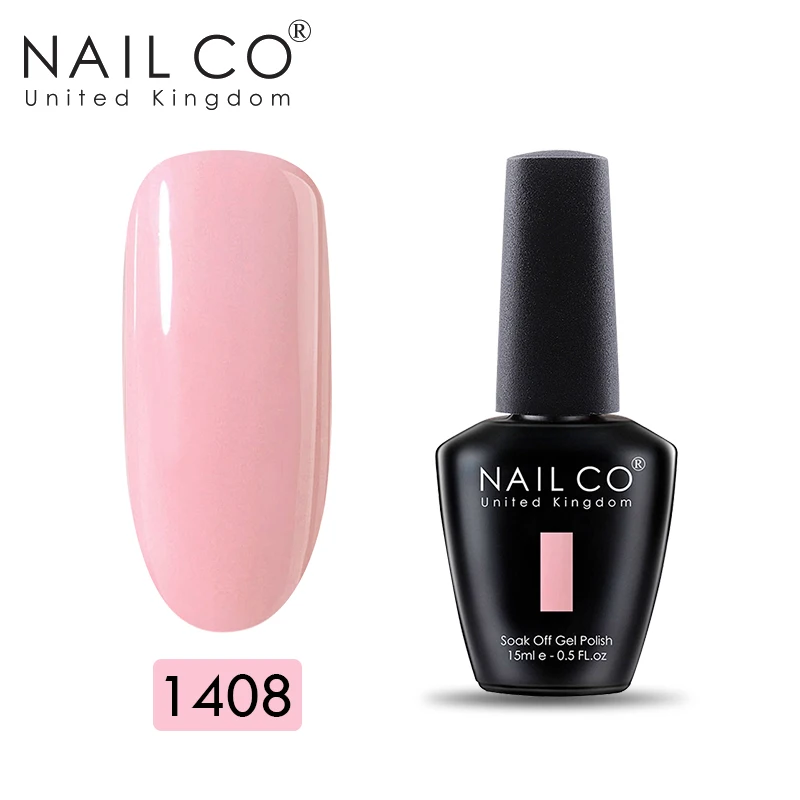 NAILCO 15 мл Гель-лак для ногтей маникюрный набор Гель-лак гели для нейл-арта бутылка из серии «сделай сам» Гель-лак УФ светодиодный Гель-лак для ногтей замочить - Цвет: 1408