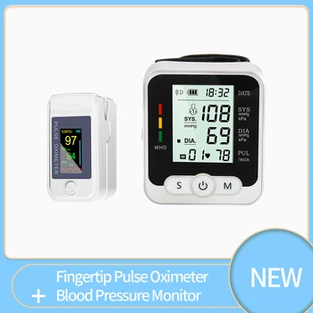 

Yai OLED Fingertip Pulse Oximeter & LCD Wrist Blood Pressure Monitor Family Health Care Gift Oximetro De Dedo Pulsioximetro