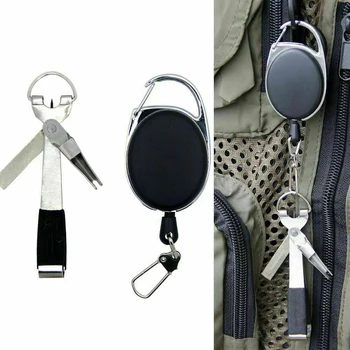 

Quick Knot Tool 3 in 1 Fly Fishing Clippers Fishing Nipper Tying Zinger Retractor Outdoor Angling Supplies