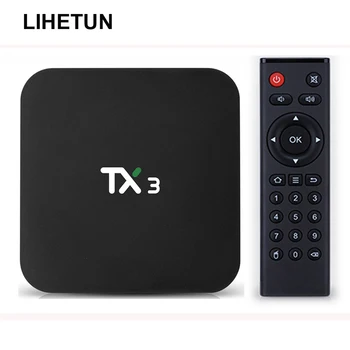 

Tanix TX3 Android 9.0 TV Box Amlogic S905x3 Quad Core 4GB 32GB 64GB 2.4G 5G Wifi 8K Bluetooth Google Play Youtube Netfilx Device