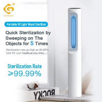 

Home USB Rechargeable UV Disinfection Lamps Portable Hand Held UVC Sterilizer Stick 253.7nm Germs Mask Phone Bactericidal Light
