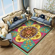 Роскошный ковер для гостиной, полый, с рисунком, противоскользящие ковры, напольный коврик, для спальни, кухни, ковры, винтажный стиль