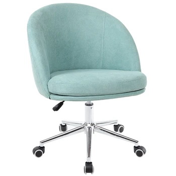 

Fully washable nordic computer chair single fabric desk chair bedroom sofa chair net red girl cute chair office chair