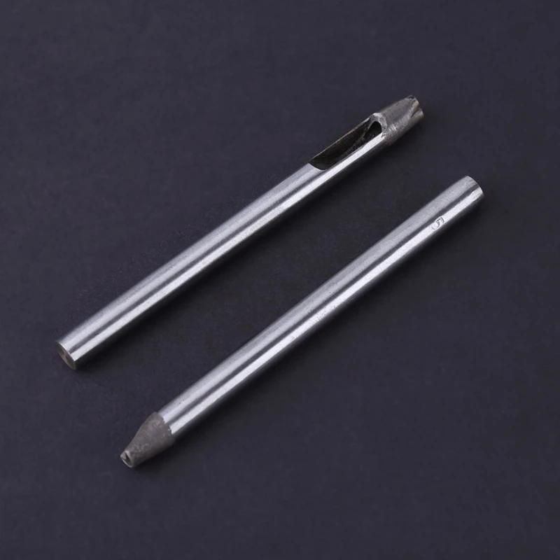 20Pcs/Set Leather Hollow Punch Set Flower Punch Hole Tool Heart Wave Punch for Wallet/Belt Decoration DIY Leather Punch Tool 5mm