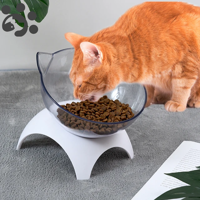 Cat Puppy Feeding Elevated Raised Cat Bowls With Stand Pet Cats Feeder Small Dog Cat Supplies