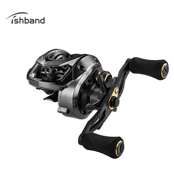 

7.2:1 Speed Ratio Right Left Hand Baitcasting Carbon Rocker Arm Fishing Reel GH100 Shallow Spool Fishing Wheel