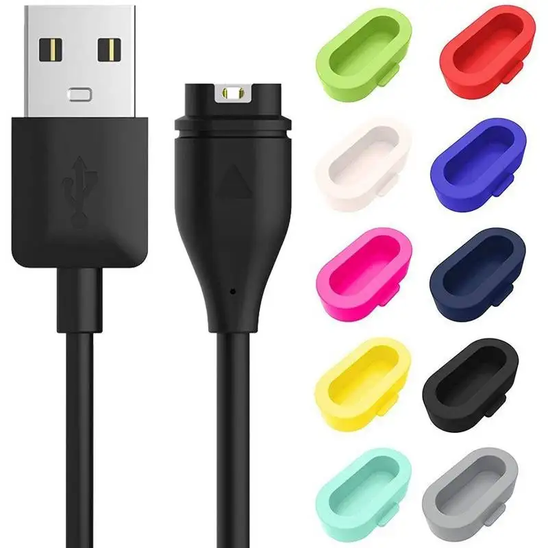 10 шт. силиконовая Пылезащитная Заглушка с usb кабелем для зарядки сменный