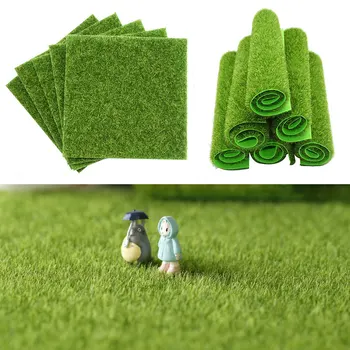 

15/30cm Artificial Fake Grass Carpet Green Turf Grass For Home Garden Floor Decor DIY Wedding Decoration Artificial Lawns Mat 1p