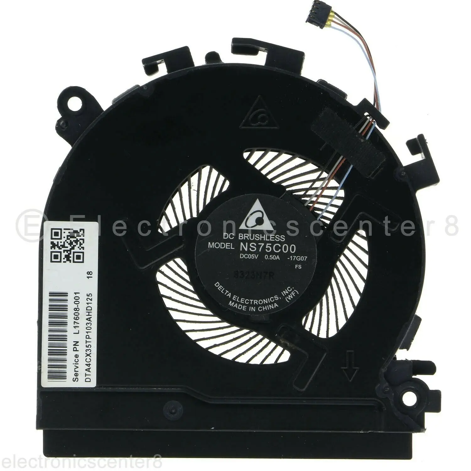 Jianglun Cpu & Gpu Ventilador de Refrigeração para hp Spectre X360 15-ch L17605001 L17608-001 Ns75c00 - Imagem 2