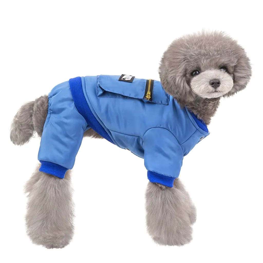 Four-legged Pocket New Pet Coat Autumn And Winter Keep Warm Cat Dog Clothing dog coats jackets ropa perro invierno chihuahua