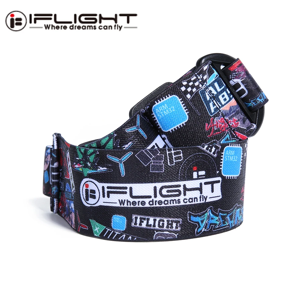 Iflight color FPV eyeglasses with head strap and fixed glasses band can be used for fat shark glasse