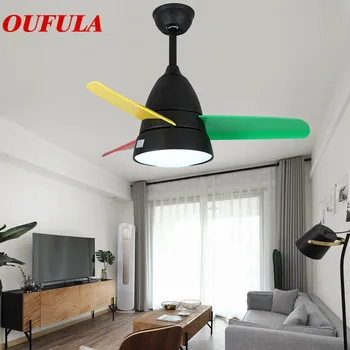 

WPD Modern Ceiling Fan Lights Lamps Contemporary Fan Lighting With Remote Control For Dining Room Bedroom Restaurant