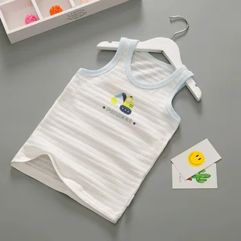 

2020 Toddler Tops Kids boys Underwear Girl Cute Camisole Children Lovely Cartoon Print Vest Baby Cotton Sleeveless Children top