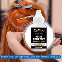 38ML 1 Piece Wig Glue Skin Invisible Liquid Glue Weaving Hair Replacement Lace Mesh Hair Block Glue High Quality Safe Wig Glue