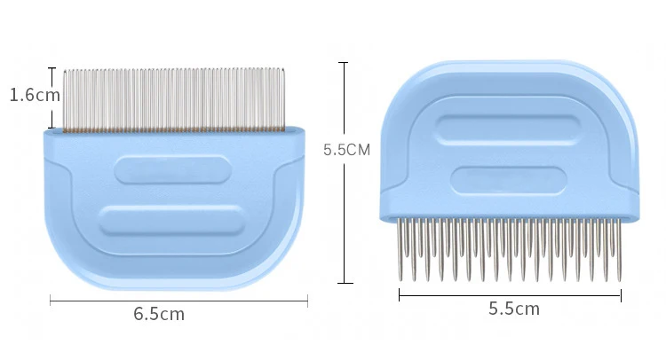 Мелкозубый гребень для домашних животных аксессуары для домашних животных инструмент для чистки щетка для вычесывания вшей удаление блох портативная нержавеющая сталь