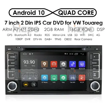 

DSP IPS 4G Android 10 2din Car DVD player For VW Touareg T5 Transporter Multivan multimedia GPS RADIO navigation SWC DVR RDS DAB