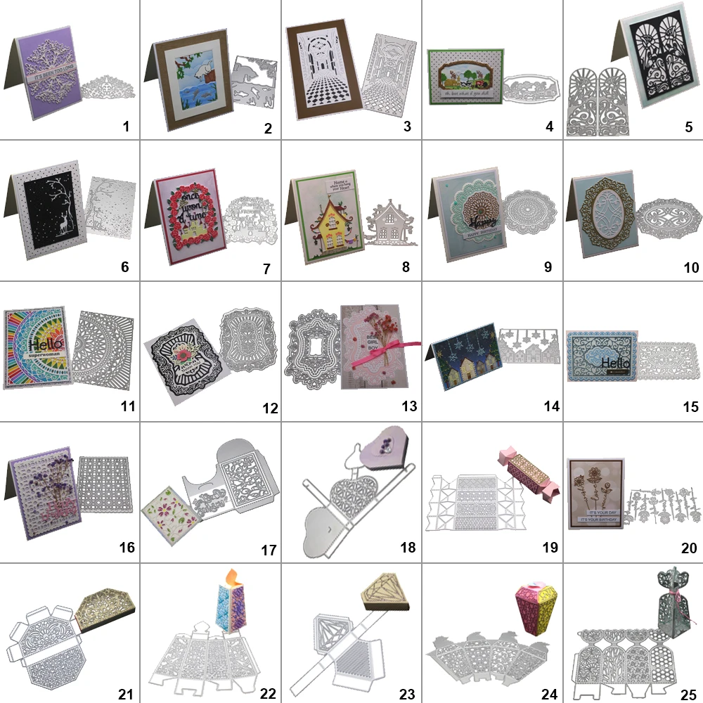 Square Metal DIY Cut Dies Stencil Scrapbook Album Paper Card Emboss Crafts V CA Square Metal DIY Cut Dies Stencil Scrapbook Album Paper Card Emboss Crafts V CA
