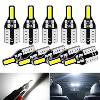 

A pack T10 W5W Led Canbus Led Bulbs WY5W 168 194 White 12V Error Free Car Interior Light Dome License Plate Clearance Lamp 6000K
