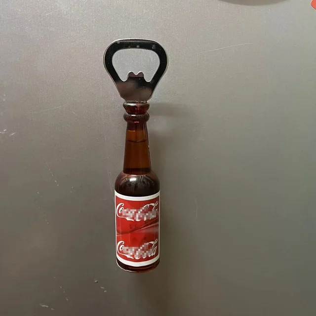 Creative Simulation Beer Bottle Opener Multifunctional Magnetic Refrigerator Magnet Bottle Bar Decoration Kitchen Gadgets T