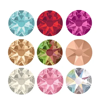 

2088 Non Hotfix Crystals Flatback stickers on Cars DIY strass on nails Face No Glue For Rhinestones Clothes