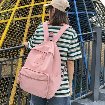 

2019 new backpack ladies Korean version high school college birthday department simple backpack women