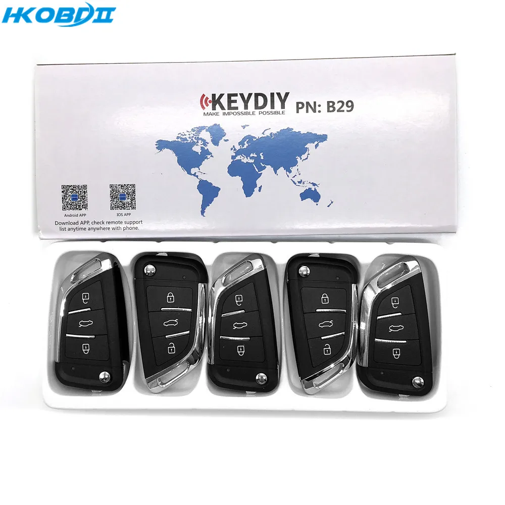 HKOBDII KEYDIY оригинальный KD B29 B series для KD900/KD X2 Key программатор MINI Series пульт