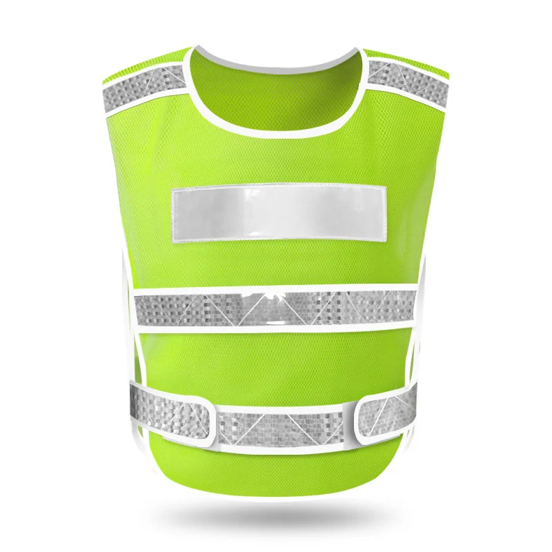 10 шт. бесплатный логотип светоотражающий жилет автомобильный Годовой обзор флуоресцентной одежды жилет строительство дорожного строительства