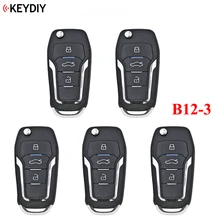 5 PCS, Original 3 Buttons Universal KEYDIY B12 3 F Style Remote Control Key B Series for KD900 KD X2 MINIKD,URG200 Key Machine
