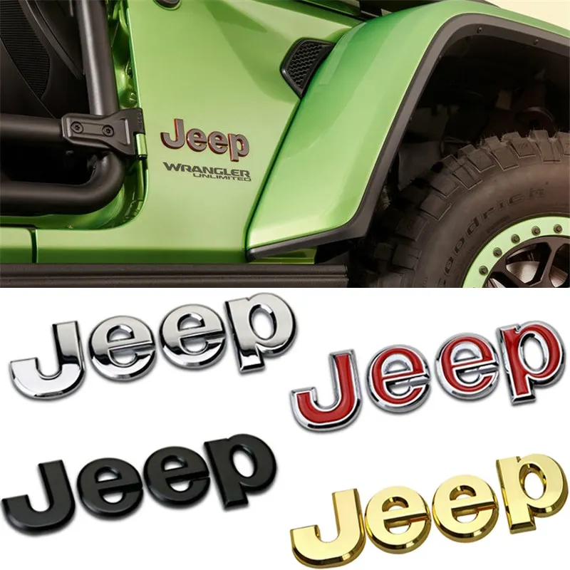 Автомобильный Сплав передний багажник боковая наклейка для логотип Jeep Wrangler JK Grand