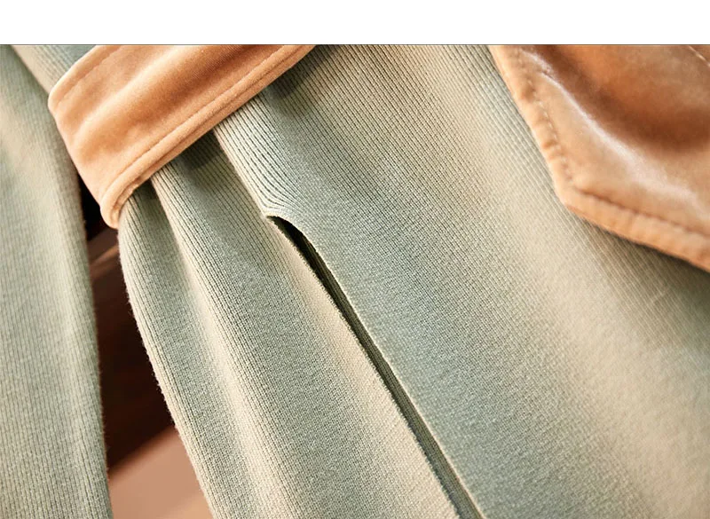 Осенне-зимний женский длинный свитер с открытой вилкой+ сетчатая юбка с эластичной резинкой на талии, комплект из 2 предметов: трикотажный топ с круглым вырезом и длинными рукавами