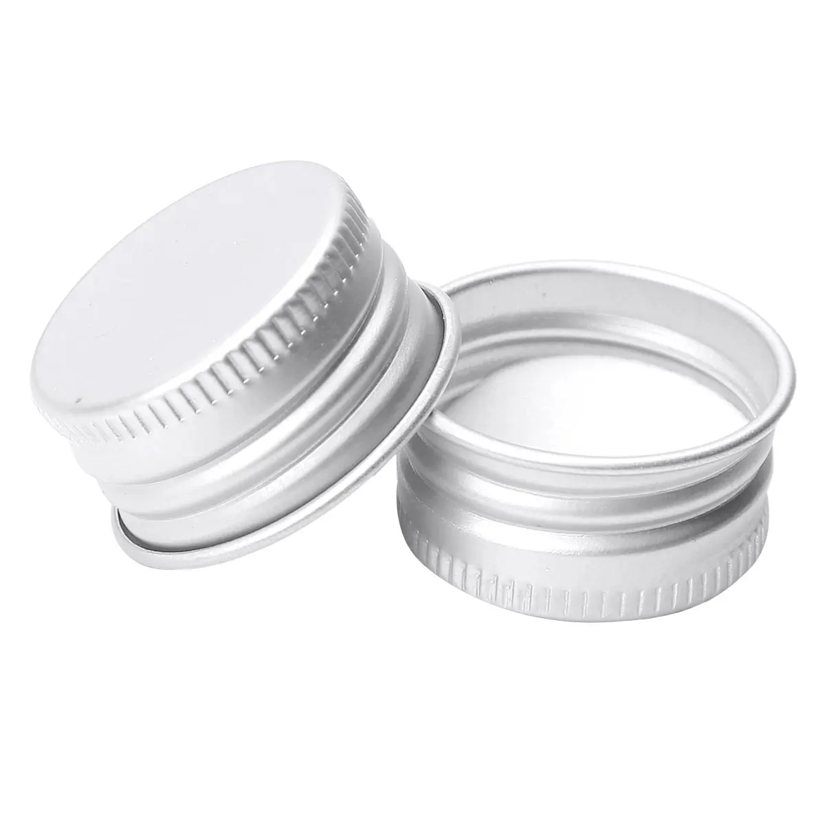 50Pcs Screw Lids 24R/28R Small Premium Aluminium Threaded Caps Lids Replacements for Mason Jar Borosilicate Glass Bottles Lids 4