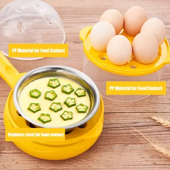

HOT Multi-function Egg Omelette Pancakes Electric Pan Mini Plug-in Non-Stick Frying Pan Home Breakfast Artifact TI99
