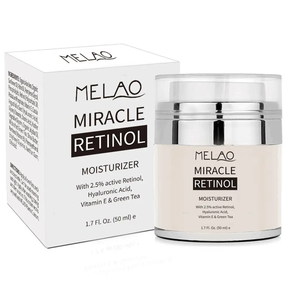 MELAO 2.5% Retinol увлажняющий крем с гиалуроновой кислотой против старения и уменьшает морщины и тонкие линии дневной и ночной крем с ретинолом