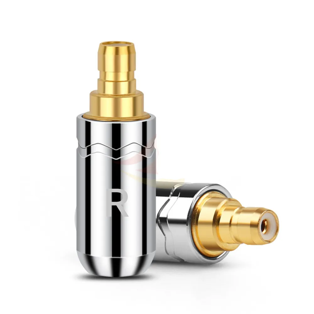 Headphone Jack Adapter For IE400 IE500 IE40pro IE400pro IE500pro HIFI Earphone Pins Audio Plug Wire Connector Black Silver